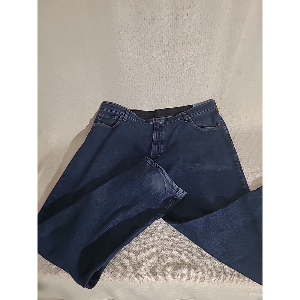 Wrangler Authentic Jeans Regular Fit Blue Denim Straight Men's 5-Pocket Design 4